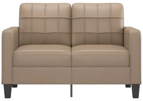2 személyes cappuccino színű műbőr kanapé 120 cm