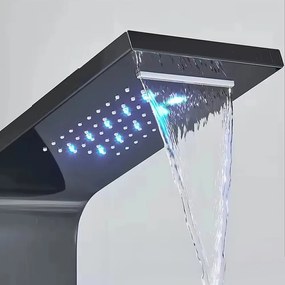 Aquapro hidromasszázs zuhanypanel fekete