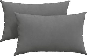 vidaXL Kanapé párnák 2 pcs Sötétszürke 50 x 30 cm szövet