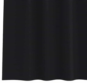 Függönyök függönyökkel 2 pcs Fekete 175x140cm Poliészter