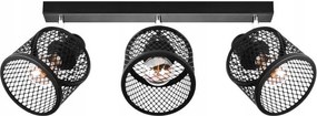 Basket 3 Mennyezeti-fali lámpa Ipari, fém, 3xE27