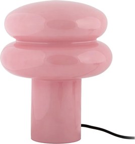 Rózsaszín üveg asztali lámpa (magasság 24 cm) Incesante – Leitmotiv