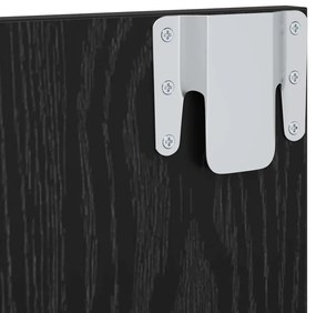 Fali TV Szekrény Musta tammi 120 x 23.5 x 90 cm Faanyag