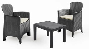 Tikka 2 személyes kerti bútor szett Antracit X