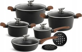 Nagy márvány edénykészlet Edények szett 12 El Edenberg Premium