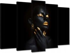 Vászonkép 70x50 Arannyal bevont arc