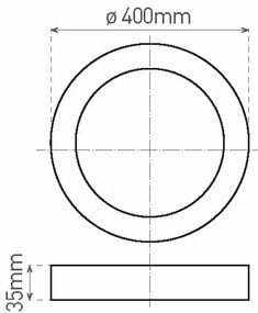LED Mennyezeti lámpa FENIX LED/32W/230V 3800K átm. 40 cm hó fehér