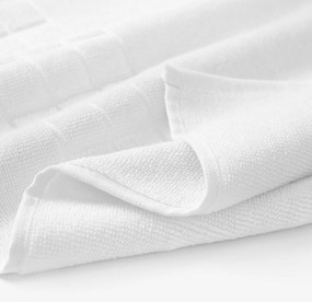 Goldea frottír fürdőszobai szőnyeg mozaika – fehér 50 x 70 cm