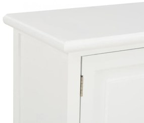 fehér fa TV-szekrény 90 x 30 x 40 cm