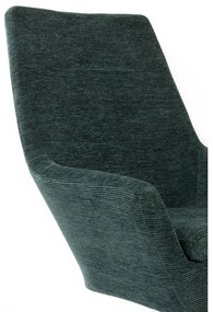 Sötétzöld fotel Bruno – White Label