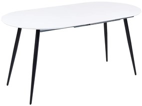 Kihúzható fehér étkezőasztal 120/160 x 80 cm STAVERTON Beliani