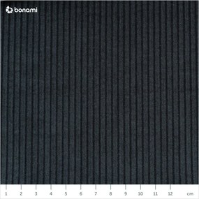Fekete-antracitszürke kordbársony kinyitható kanapé 244 cm Base – Karup Design