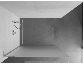 Mexen Kioto L, Walk-In zuhany paraván 80 x 200 cm, 8 mm-es matt üveg, króm profil, 800-080-103-01-30