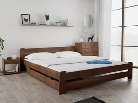 Laura ágy 180x200 cm, tölgyfa Ágyrács: Léces ágyrács, Matrac: Deluxe 10 cm matrac