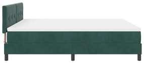 Boxspring Ágy Matracal Sötétzöld Szuper Király Velúr
