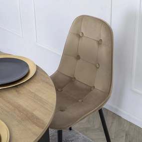 Bézs Bársony Étkezőszék ARIS