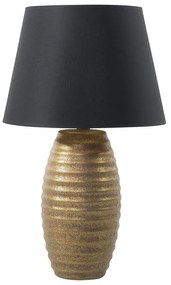 Aranyszínű porcelán éjjeli lámpa 56 cm EBRO Beliani