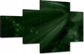 Vászonkép 130x80 Palackzöld Kozmosz