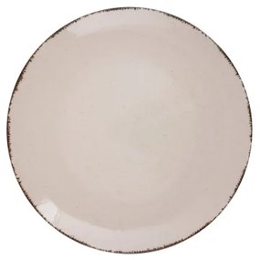 24 darabos étkészlet, bézs/porcelán