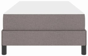 Boxrugós ágy matracmal Tópszínű 90 x 200 cm szövet