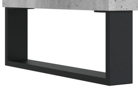 betonszürke szerelt fa dohányzóasztal 60 x 50 x 40 cm