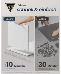 SONGMICS macskaalom-szekrény hófehér színben