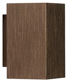 Modern fali lámpa sötét bronz négyzet 2-lámpás - Sandy