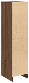 barna tölgy szerelt fa magasszekrény 29,5x34x119,5 cm