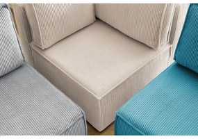 Kordbársony sarokkanapé ("U" alakú-variálható) Nihad modular – Bobochic Paris