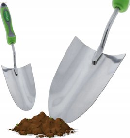 Acél kerti lapát ergo-fogantyú CircumPRO növények ültetéséhez Fém