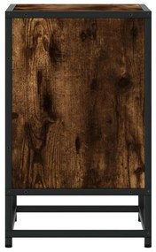 éjjeliszekrény füstölt tölgy 40x31x50cm fából és fémből készült