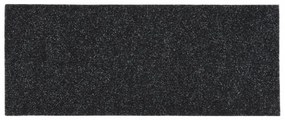 15 db fekete négyszögletes öntapadó lépcsőszőnyeg 60 x 25 cm