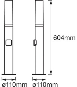 Ledvance - LED RGB kültéri lámpa SMART + FLARE LED / 7,5W / 230V IP44 Wi-Fi