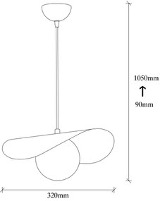 Csillár zsinóron VATOZ 1xE27/60W/230V