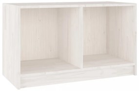 fehér tömör fenyőfa TV-szekrény 70 x 33 x 42 cm