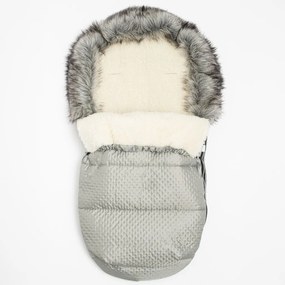 Téli lábzsák New Baby Lux Wool eece szürke