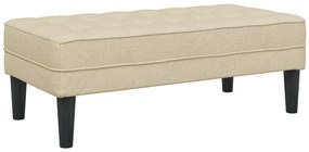 Kárpitozott pad Krém 113x57x39 cm