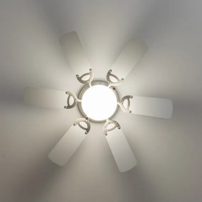 ZEVENTI - Mennyezeti ventilátor GALDANA 1xE27/60W/230V szürke/fehér