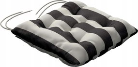 Jacek székpárna 38x38 fehér-grafit függőleges csíkos (5,5cm)