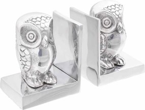 vidaXL Könyvtámaszok 2 pcs Ezüst 7 x 9 x 11 cm Alumínium