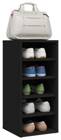 vidaX fekete forgácslap cipősszekrény 31,5 x 35 x 70 cm