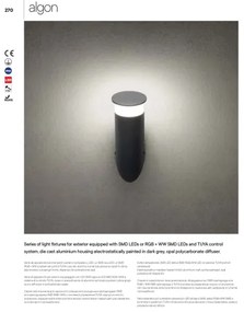 Redo 90073 - LED Kültéri fali lámpa ALGON LED/9W/230V IP65 fekete