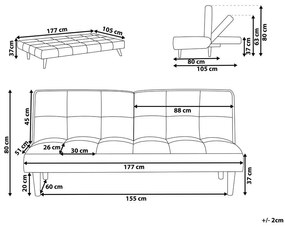Háromszemélyes kanapé Sunds (olivazöld). 1008933