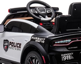 Elektromos Dodge rendőrautó fekete
