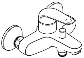 GROHE 24335001 - Kádcsaptelep DN 15, fényes króm