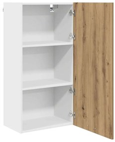 Függő szekrény Riga Artisan tölgy és fehér 50 x 31 x 100 cm