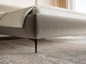 Franciaágy 180 cm Rirri 180B (ágyráccsal) (bézs szürke + fekete). 1099871