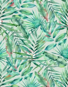 Zöld Vinil Fotótapéta Trópusi Levelek 265 cm X 340 cm