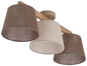 Brilagi - Felületre szerelhető csillár LATTE SABIA 3xE27/15W/230V fenyő/mix