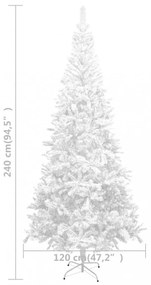 Fehér műfenyő L 240 cm